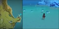 Hydro Slimes, East of Liyue